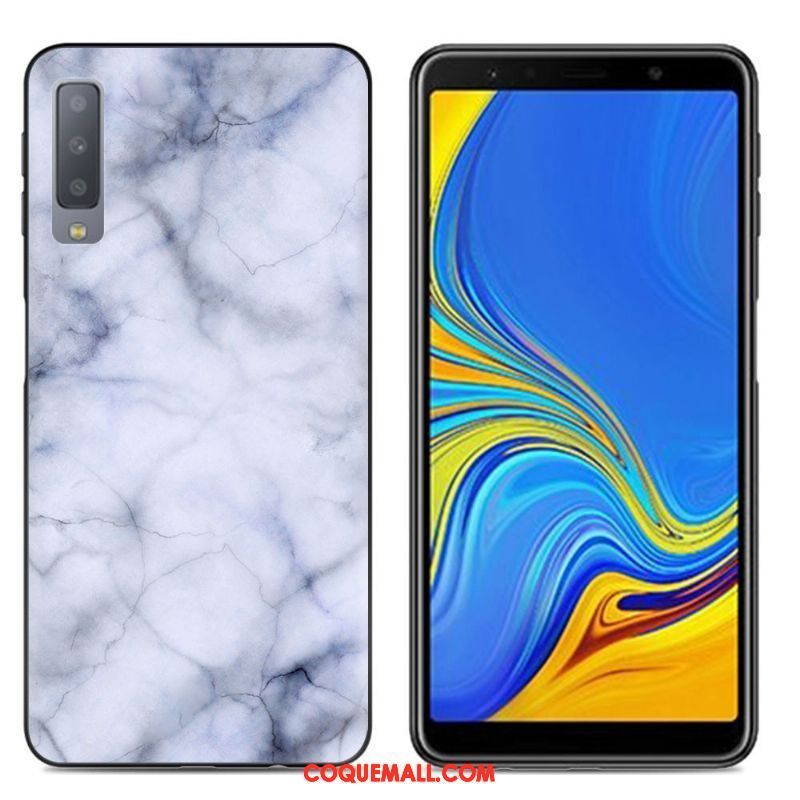 Étui Samsung Galaxy A7 2018 Téléphone Portable Créatif Protection, Coque Samsung Galaxy A7 2018 Peinture Fluide Doux