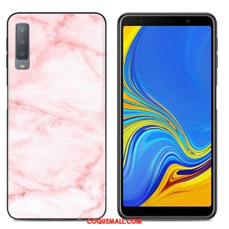 Étui Samsung Galaxy A7 2018 Téléphone Portable Créatif Protection, Coque Samsung Galaxy A7 2018 Peinture Fluide Doux