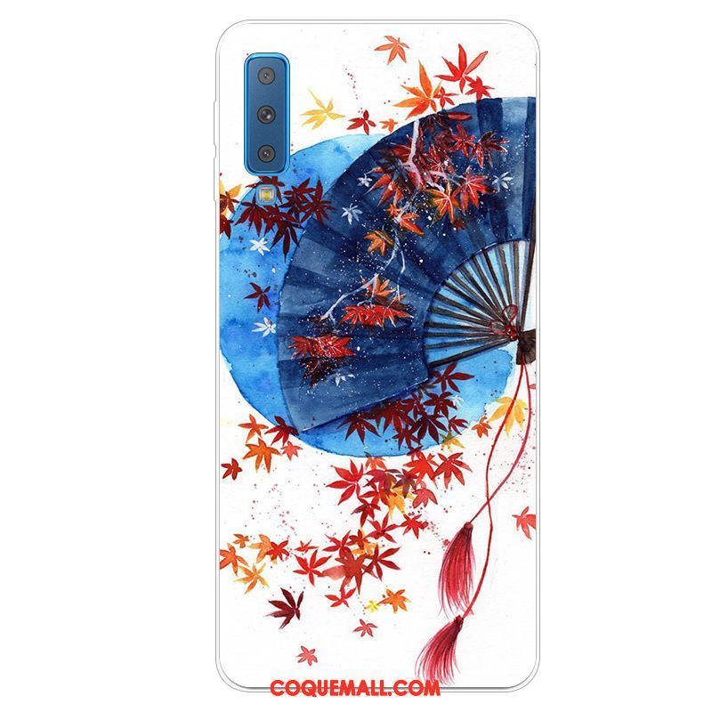 Étui Samsung Galaxy A7 2018 Vent Protection Téléphone Portable, Coque Samsung Galaxy A7 2018 Incassable Dessin Animé