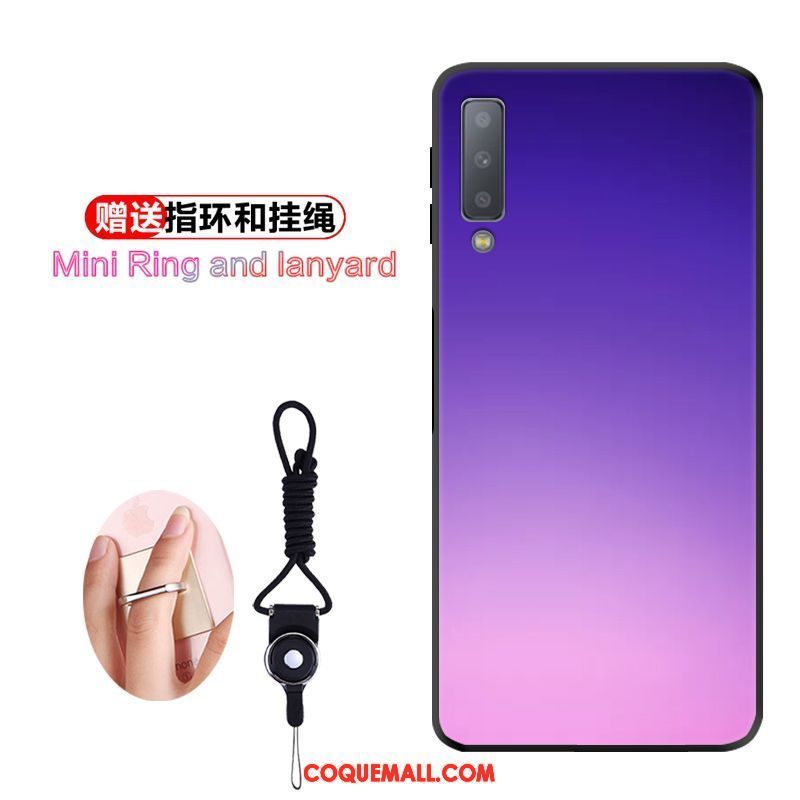 Étui Samsung Galaxy A7 2018 Étoile Tout Compris Délavé En Daim, Coque Samsung Galaxy A7 2018 Protection Créatif