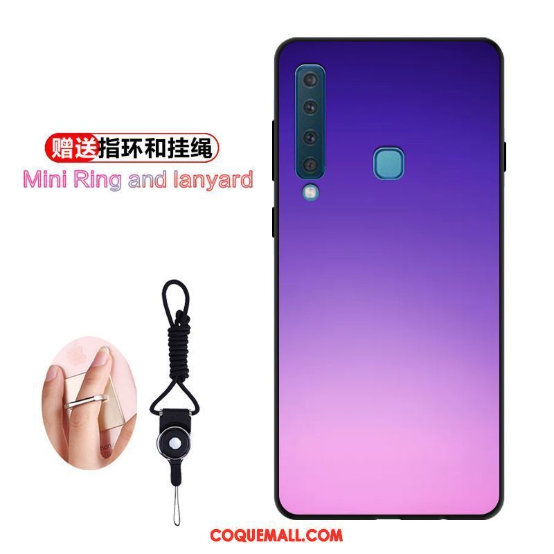 Étui Samsung Galaxy A7 2018 Étoile Tout Compris Délavé En Daim, Coque Samsung Galaxy A7 2018 Protection Créatif