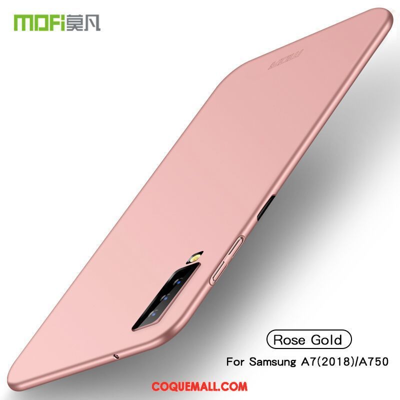 Étui Samsung Galaxy A7 2018 Étoile Téléphone Portable Or Rose, Coque Samsung Galaxy A7 2018 Incassable Authentique