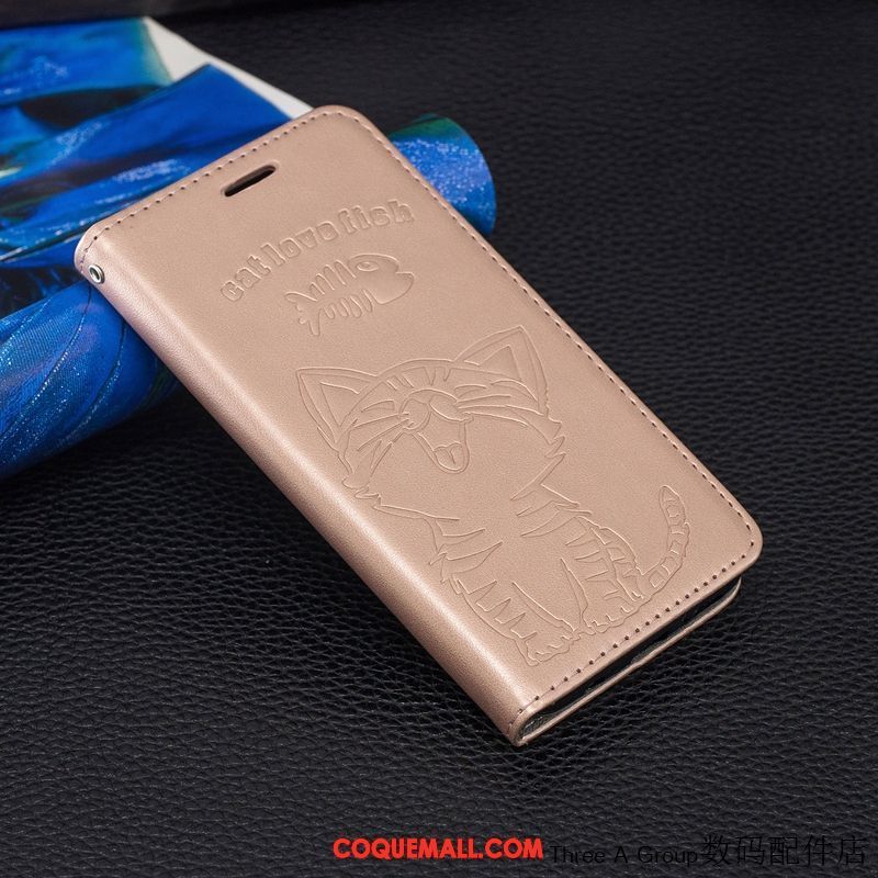 Étui Samsung Galaxy A7 2018 Étui En Cuir Protection Silicone, Coque Samsung Galaxy A7 2018 Étoile Téléphone Portable