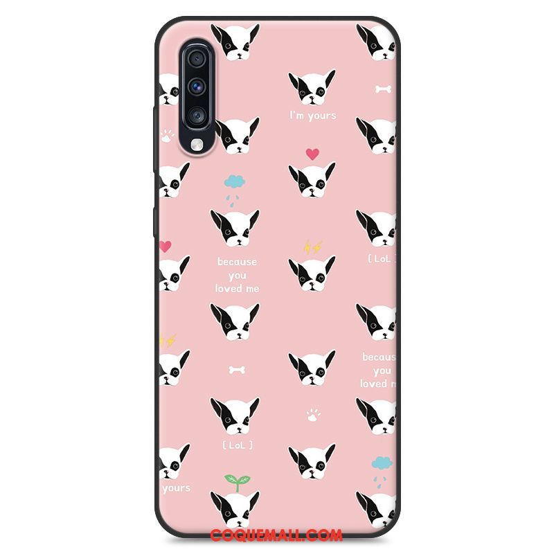 Étui Samsung Galaxy A70 Personnalité Protection Bleu, Coque Samsung Galaxy A70 Marque De Tendance Téléphone Portable