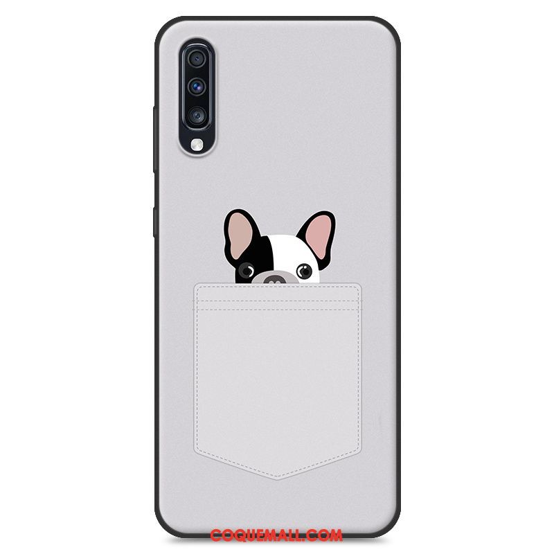 Étui Samsung Galaxy A70 Personnalité Protection Bleu, Coque Samsung Galaxy A70 Marque De Tendance Téléphone Portable