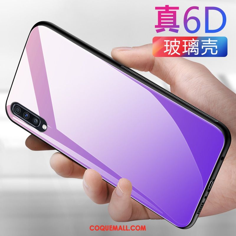 Étui Samsung Galaxy A70 Personnalité Violet Marque De Tendance, Coque Samsung Galaxy A70 Simple Téléphone Portable