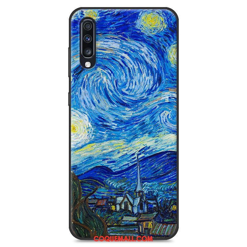 Étui Samsung Galaxy A70 Protection Paysage Étoile, Coque Samsung Galaxy A70 Nouveau Peinture