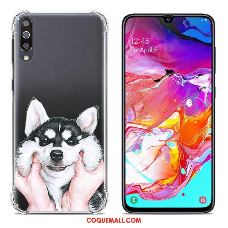 Étui Samsung Galaxy A70 Protection Peinture Téléphone Portable, Coque Samsung Galaxy A70 Créatif Fluide Doux