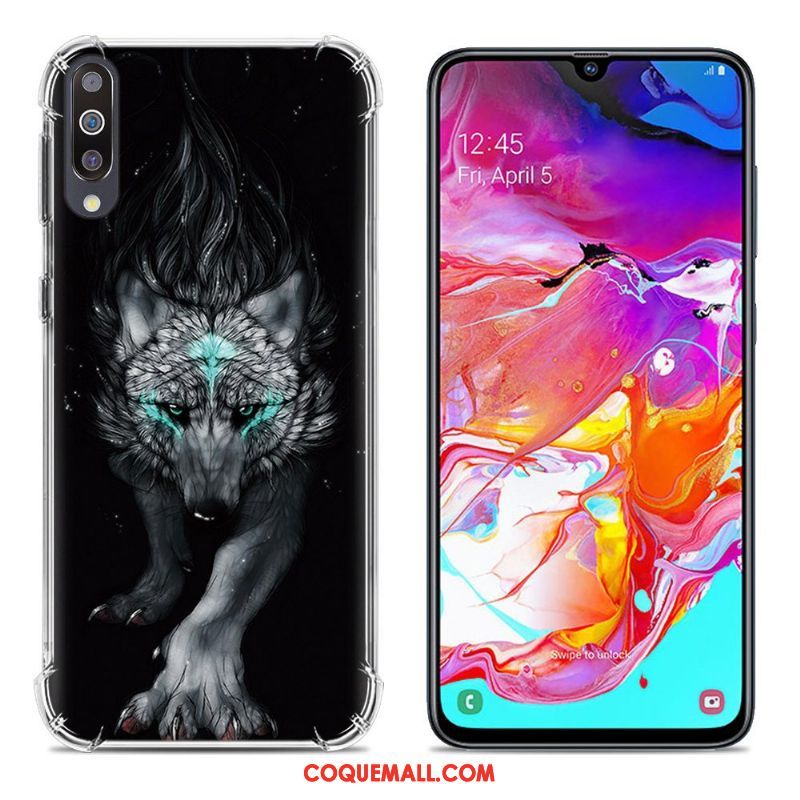 Étui Samsung Galaxy A70 Protection Peinture Téléphone Portable, Coque Samsung Galaxy A70 Créatif Fluide Doux