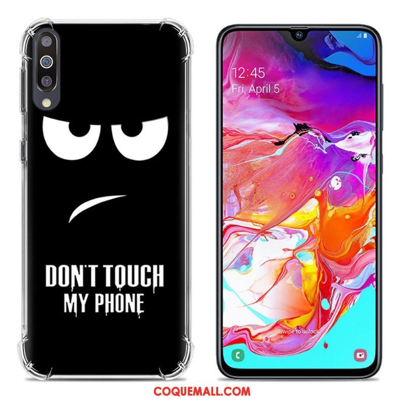 Étui Samsung Galaxy A70 Protection Peinture Téléphone Portable, Coque Samsung Galaxy A70 Créatif Fluide Doux