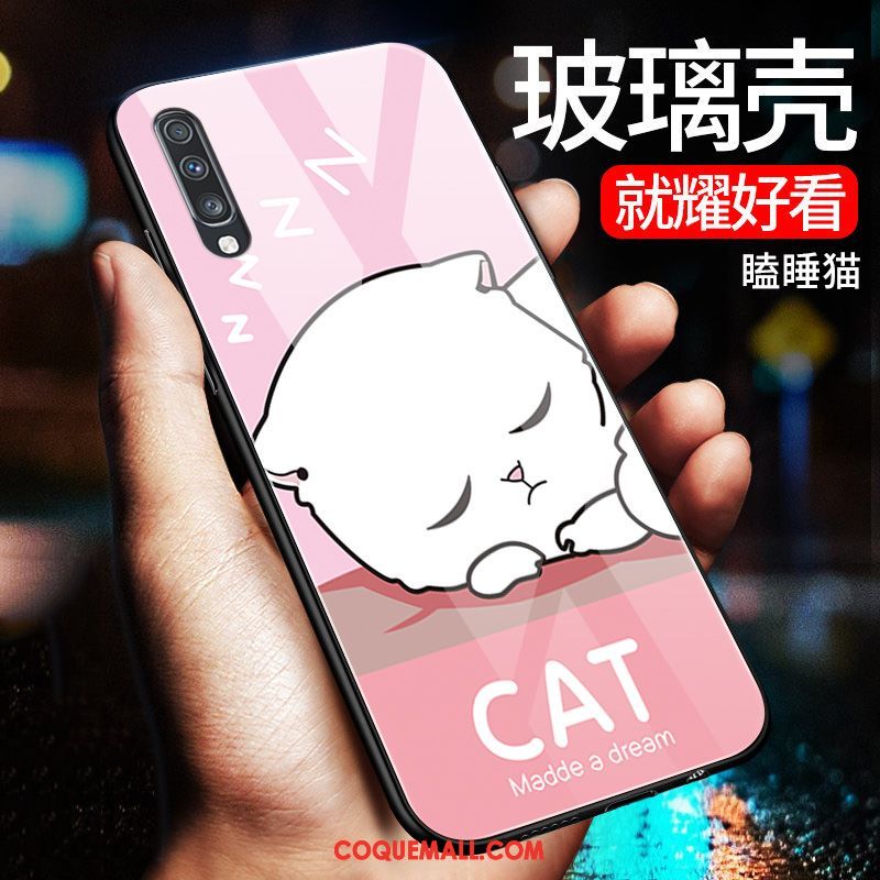 Étui Samsung Galaxy A70 Protection Personnalité Dessin Animé, Coque Samsung Galaxy A70 Tout Compris Verre