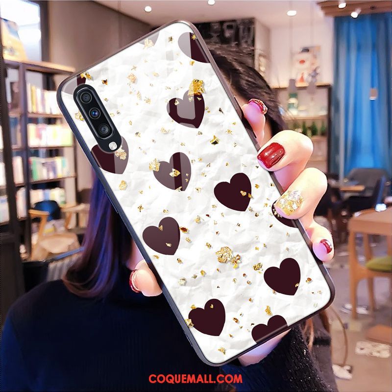 Étui Samsung Galaxy A70 Étoile Amour Miroir, Coque Samsung Galaxy A70 Marque De Tendance Incassable