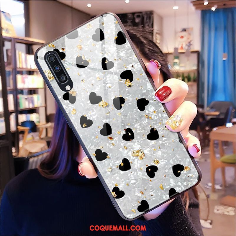 Étui Samsung Galaxy A70 Étoile Amour Miroir, Coque Samsung Galaxy A70 Marque De Tendance Incassable