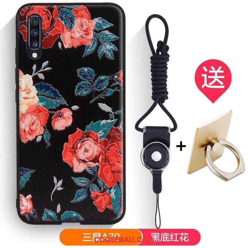 Étui Samsung Galaxy A70 Étoile Téléphone Portable Fluide Doux, Coque Samsung Galaxy A70 Gaufrage Dessin Animé