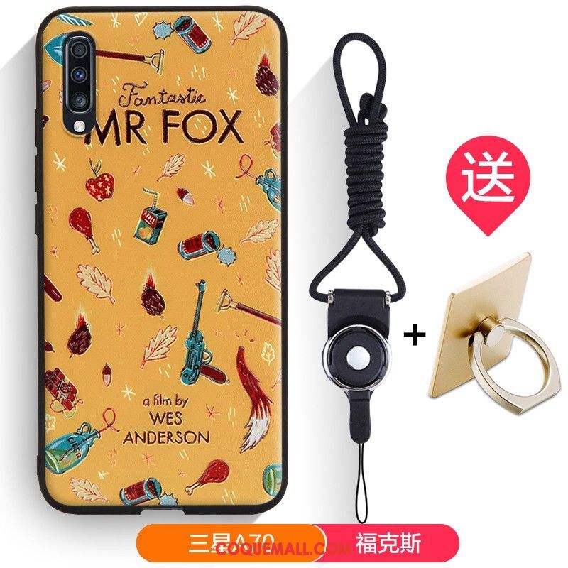 Étui Samsung Galaxy A70 Étoile Téléphone Portable Fluide Doux, Coque Samsung Galaxy A70 Gaufrage Dessin Animé