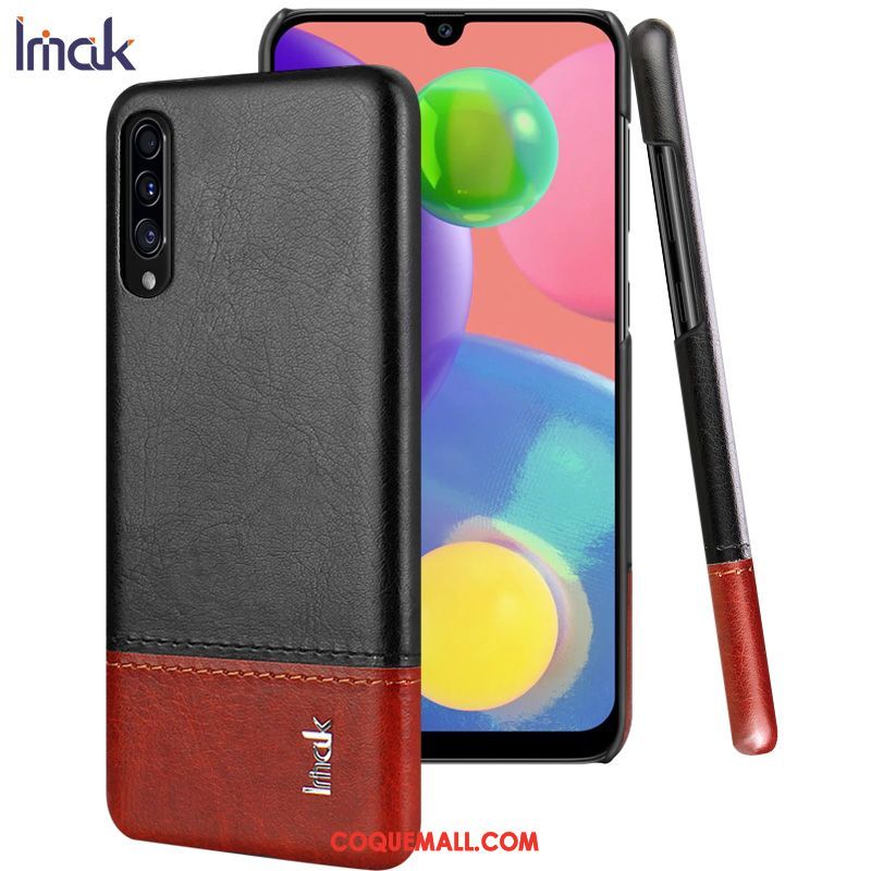 Étui Samsung Galaxy A70s Étoile Protection Similicuir, Coque Samsung Galaxy A70s Rouge Business