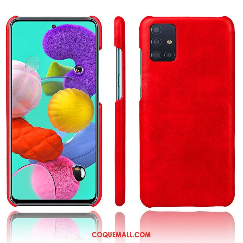 Étui Samsung Galaxy A71 Créatif Protection Étoile, Coque Samsung Galaxy A71 Net Rouge Tendance Orange