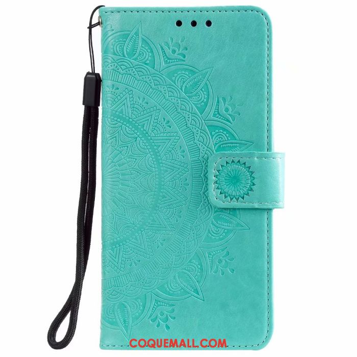 Étui Samsung Galaxy A71 En Cuir Téléphone Portable Bleu, Coque Samsung Galaxy A71 Étoile Totem