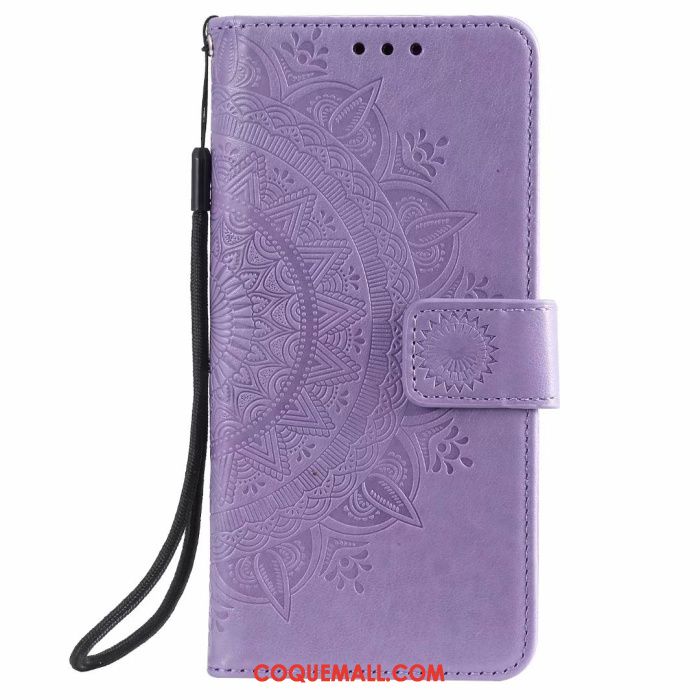 Étui Samsung Galaxy A71 En Cuir Téléphone Portable Bleu, Coque Samsung Galaxy A71 Étoile Totem