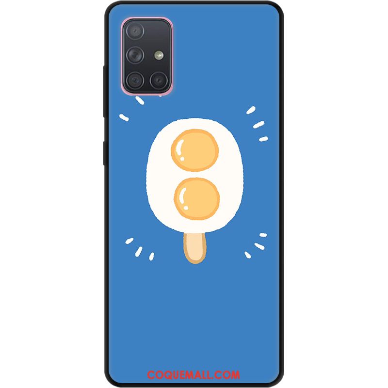 Étui Samsung Galaxy A71 Personnalité Tendance Bleu, Coque Samsung Galaxy A71 Protection Étoile