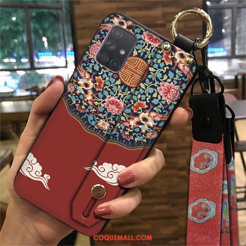 Étui Samsung Galaxy A71 Style Chinois Ethnique Palais, Coque Samsung Galaxy A71 Multicolore Fluide Doux