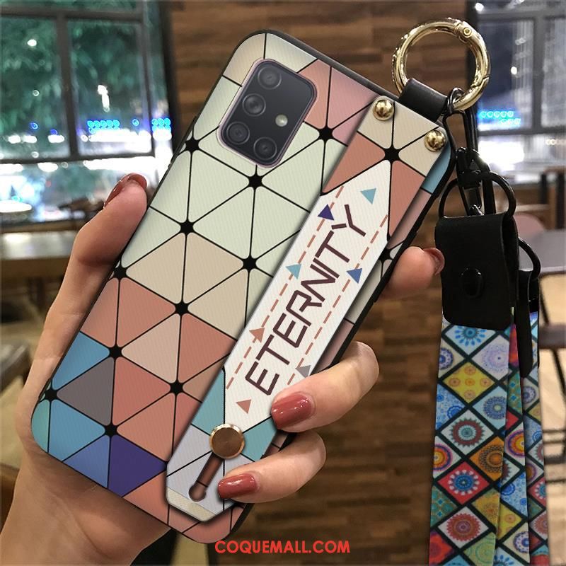 Étui Samsung Galaxy A71 Style Chinois Ethnique Palais, Coque Samsung Galaxy A71 Multicolore Fluide Doux