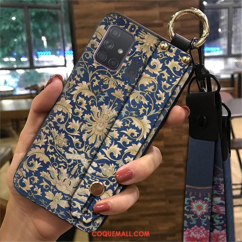 Étui Samsung Galaxy A71 Style Chinois Ethnique Palais, Coque Samsung Galaxy A71 Multicolore Fluide Doux