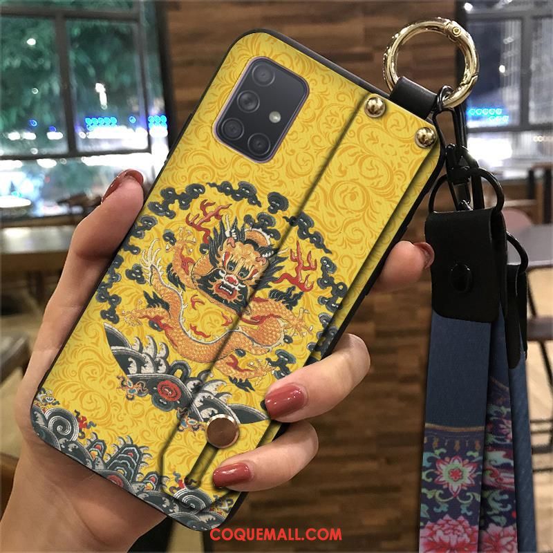 Étui Samsung Galaxy A71 Style Chinois Ethnique Palais, Coque Samsung Galaxy A71 Multicolore Fluide Doux