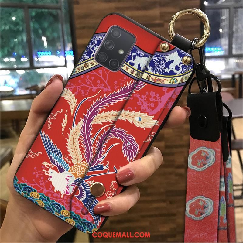 Étui Samsung Galaxy A71 Style Chinois Ethnique Palais, Coque Samsung Galaxy A71 Multicolore Fluide Doux