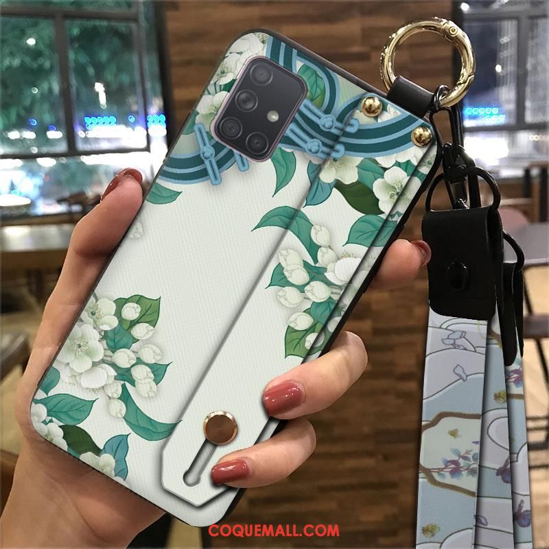 Étui Samsung Galaxy A71 Style Chinois Ethnique Palais, Coque Samsung Galaxy A71 Multicolore Fluide Doux