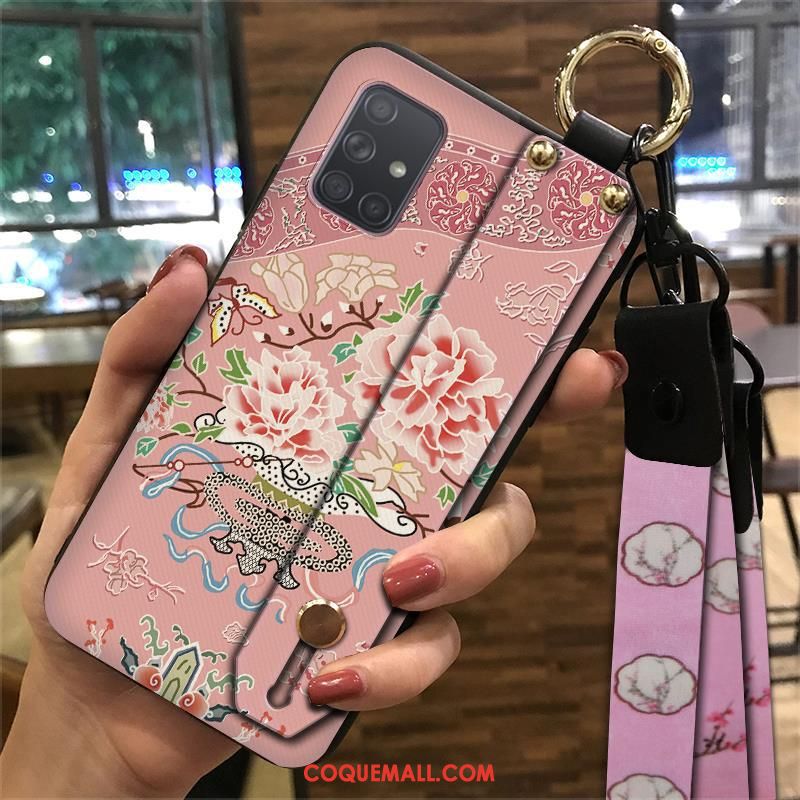 Étui Samsung Galaxy A71 Style Chinois Ethnique Palais, Coque Samsung Galaxy A71 Multicolore Fluide Doux