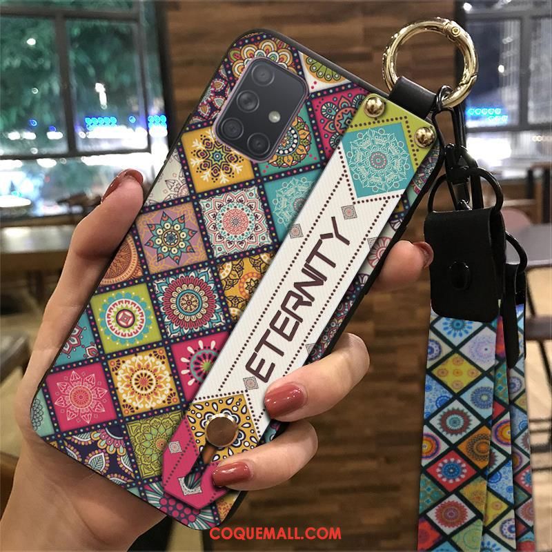 Étui Samsung Galaxy A71 Style Chinois Ethnique Palais, Coque Samsung Galaxy A71 Multicolore Fluide Doux