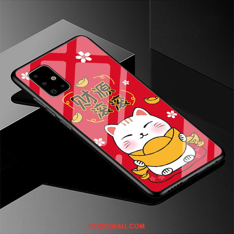 Étui Samsung Galaxy A71 Tout Compris Nouveau Rat, Coque Samsung Galaxy A71 Incassable Rouge