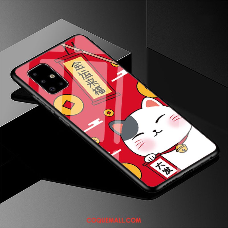 Étui Samsung Galaxy A71 Tout Compris Nouveau Rat, Coque Samsung Galaxy A71 Incassable Rouge