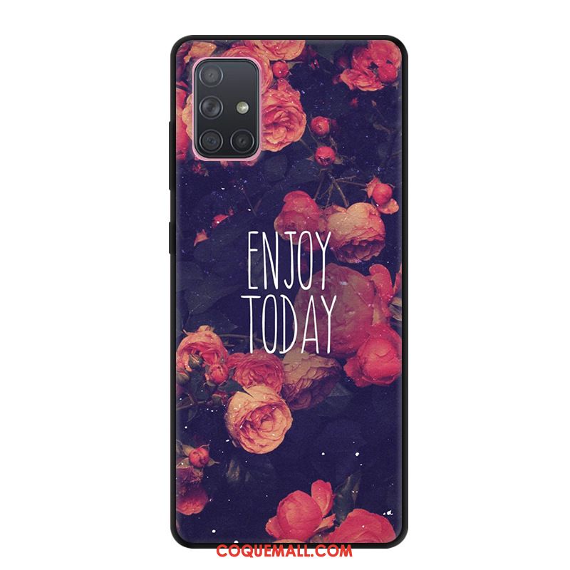 Étui Samsung Galaxy A71 Tout Compris Protection Créatif, Coque Samsung Galaxy A71 Fluide Doux Téléphone Portable