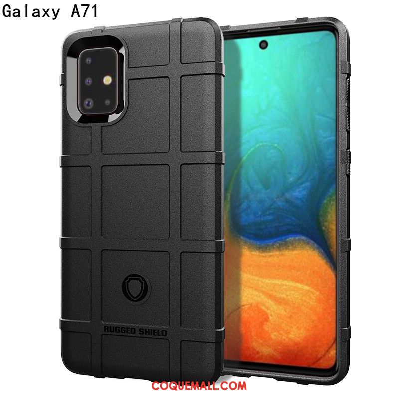 Étui Samsung Galaxy A71 Tout Compris À Bord Luxe, Coque Samsung Galaxy A71 Étoile Trois Défenses