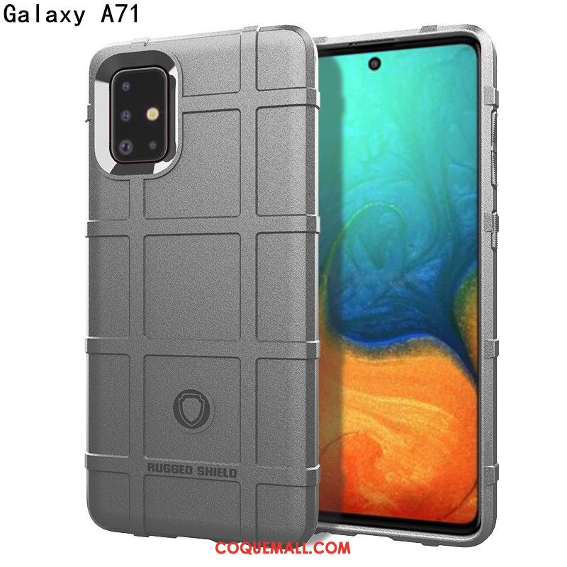 Étui Samsung Galaxy A71 Tout Compris À Bord Luxe, Coque Samsung Galaxy A71 Étoile Trois Défenses