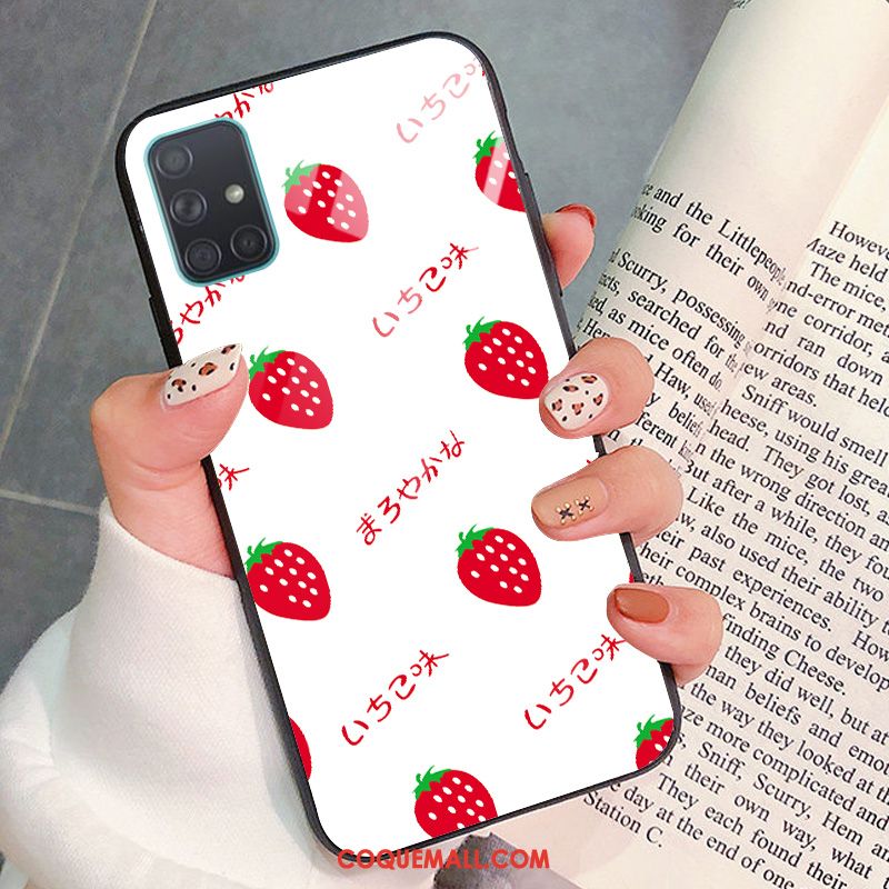 Étui Samsung Galaxy A71 Verre Frais Incassable, Coque Samsung Galaxy A71 Téléphone Portable Art