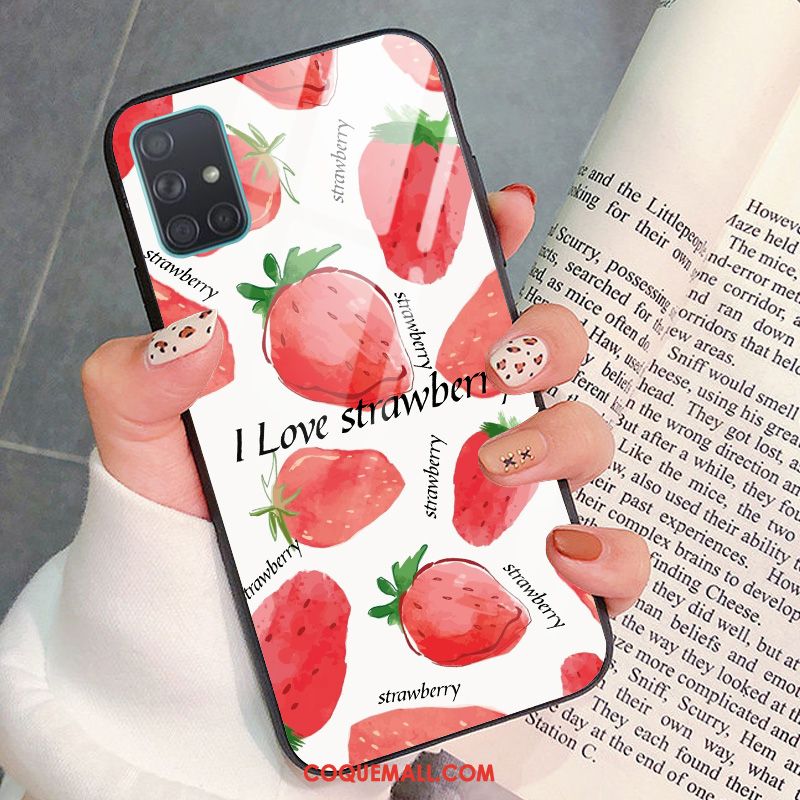 Étui Samsung Galaxy A71 Verre Frais Incassable, Coque Samsung Galaxy A71 Téléphone Portable Art