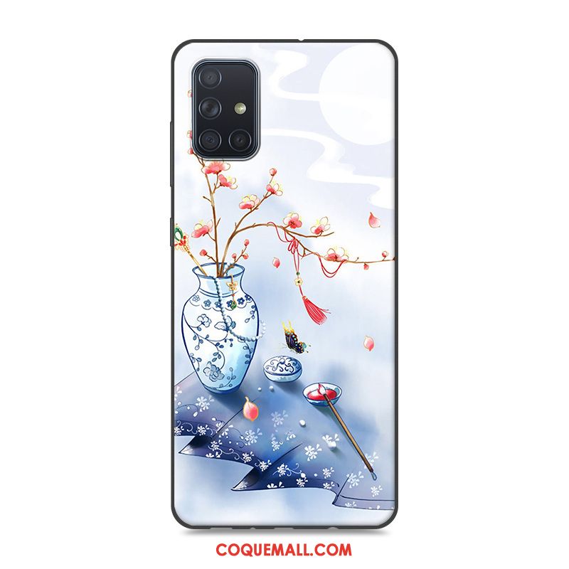 Étui Samsung Galaxy A71 Étoile Rose Protection, Coque Samsung Galaxy A71 Style Chinois Tendance