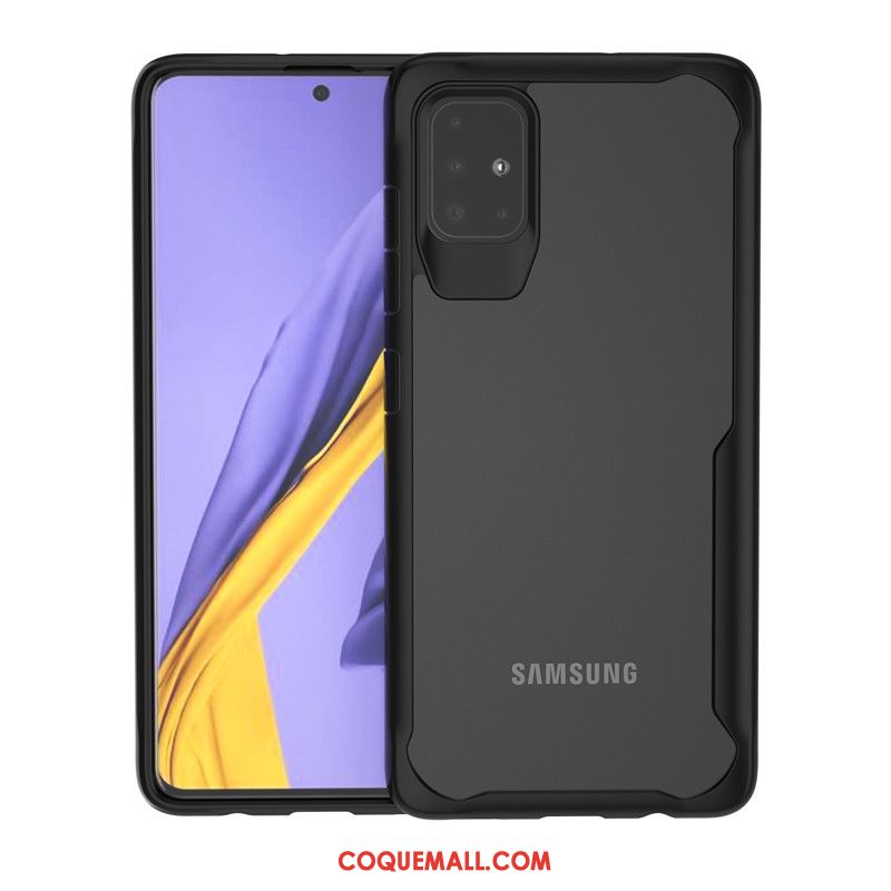 Étui Samsung Galaxy A71 Étoile Transparent Protection, Coque Samsung Galaxy A71 Fluide Doux Tout Compris