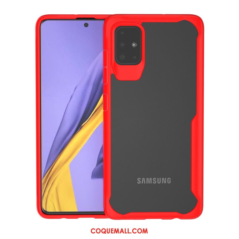 Étui Samsung Galaxy A71 Étoile Transparent Protection, Coque Samsung Galaxy A71 Fluide Doux Tout Compris