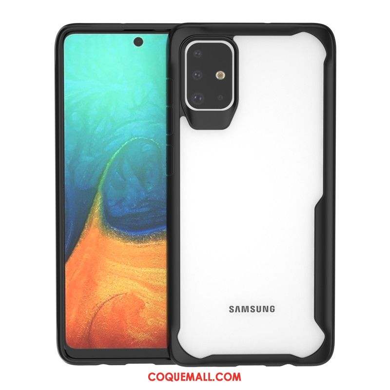 Étui Samsung Galaxy A71 Étoile Transparent Protection, Coque Samsung Galaxy A71 Fluide Doux Tout Compris