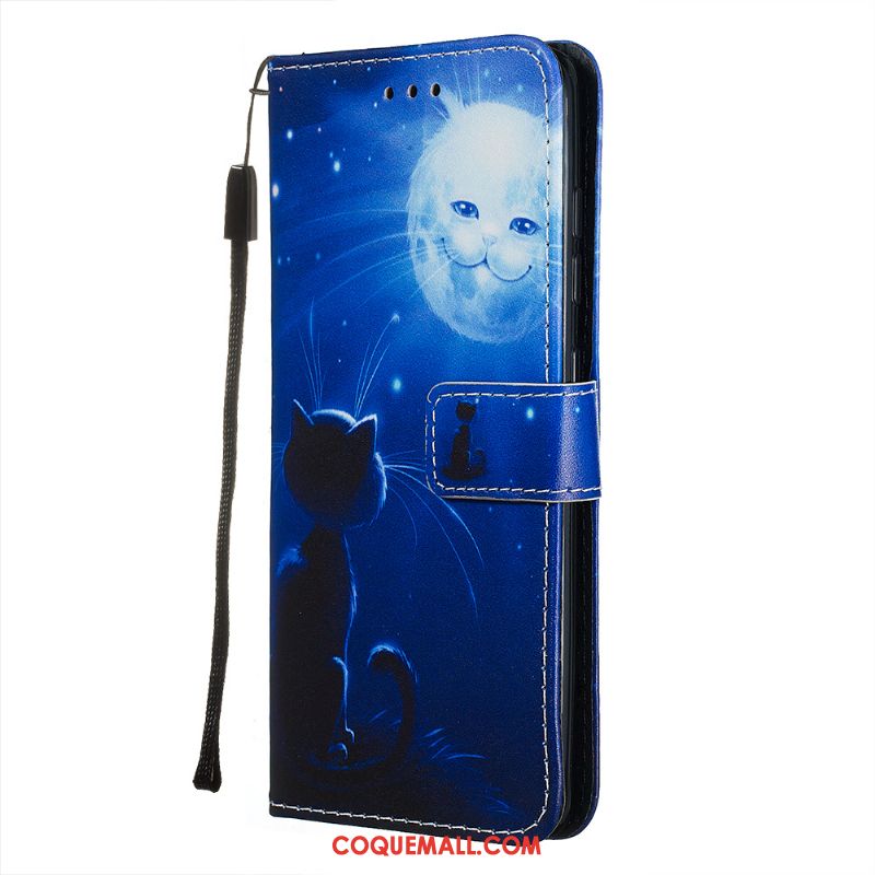 Étui Samsung Galaxy A71 Étoile Téléphone Portable Fluide Doux, Coque Samsung Galaxy A71 Bleu Carte