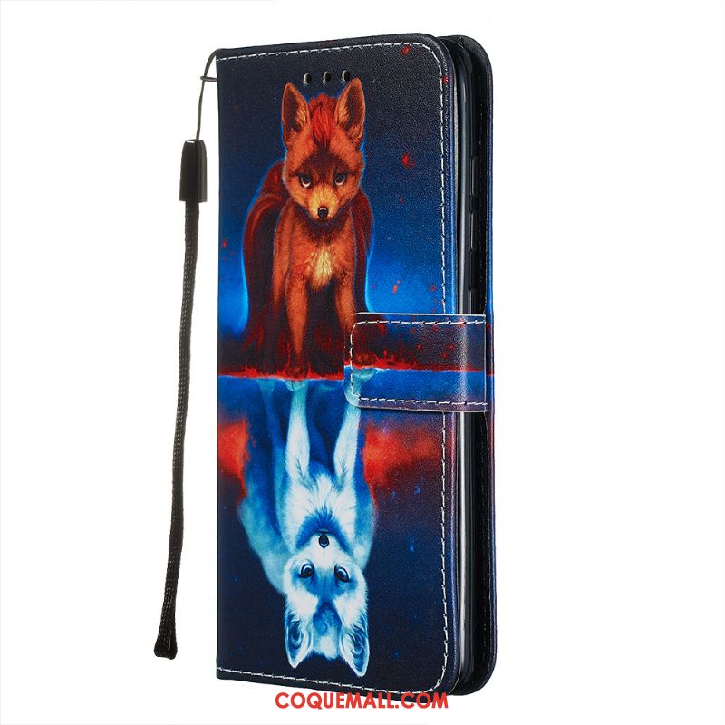 Étui Samsung Galaxy A71 Étoile Téléphone Portable Fluide Doux, Coque Samsung Galaxy A71 Bleu Carte