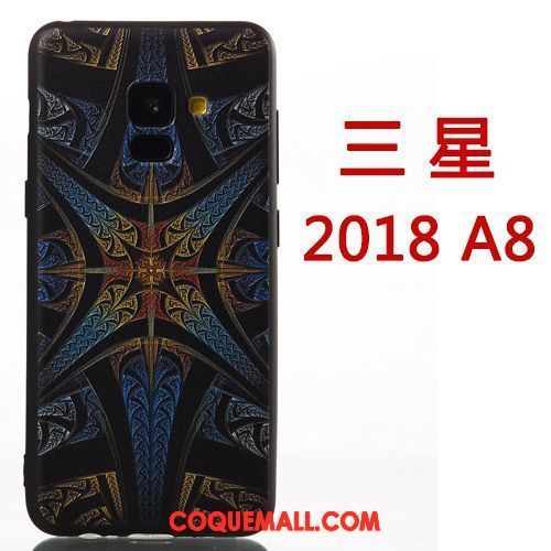 Étui Samsung Galaxy A8 2018 Personnalité Créatif Étoile, Coque Samsung Galaxy A8 2018 Protection Téléphone Portable