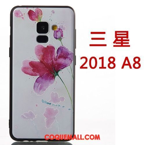 Étui Samsung Galaxy A8 2018 Personnalité Créatif Étoile, Coque Samsung Galaxy A8 2018 Protection Téléphone Portable