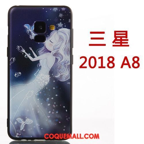 Étui Samsung Galaxy A8 2018 Personnalité Créatif Étoile, Coque Samsung Galaxy A8 2018 Protection Téléphone Portable