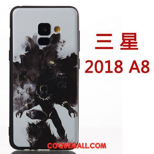 Étui Samsung Galaxy A8 2018 Personnalité Créatif Étoile, Coque Samsung Galaxy A8 2018 Protection Téléphone Portable