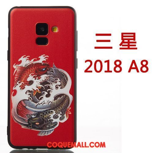 Étui Samsung Galaxy A8 2018 Personnalité Créatif Étoile, Coque Samsung Galaxy A8 2018 Protection Téléphone Portable